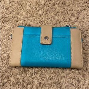 Blue wallet